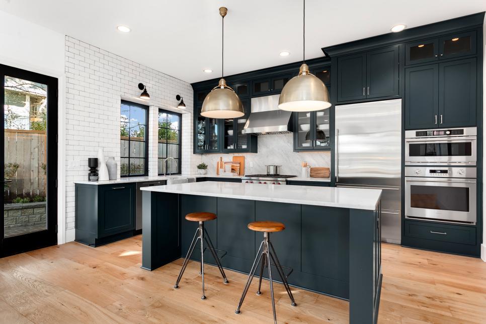designing a kitchen with slate appliances
